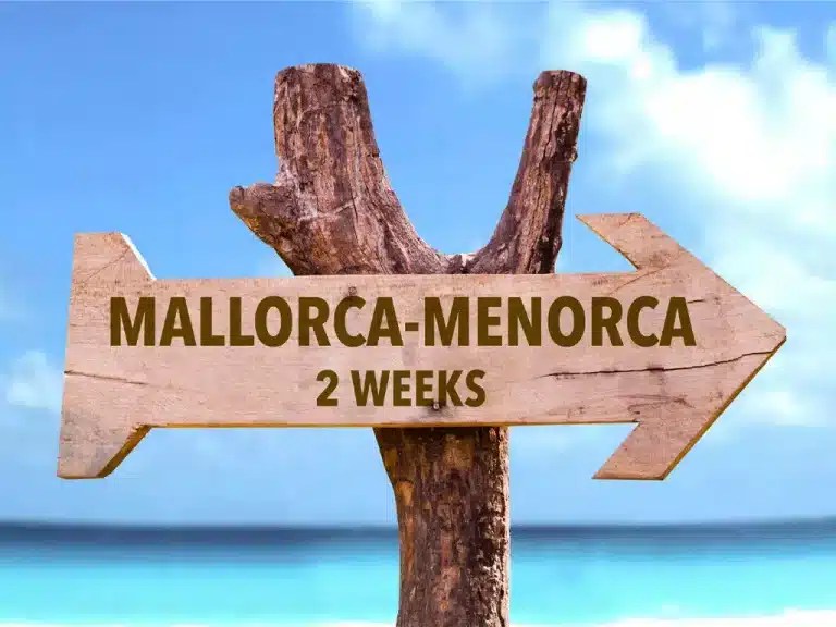 Mallorca's south-east coast, Menorca 2 weeks.